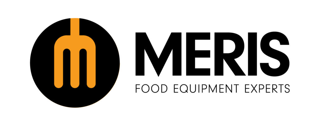 The MERIS logo with an orange fork symbol.